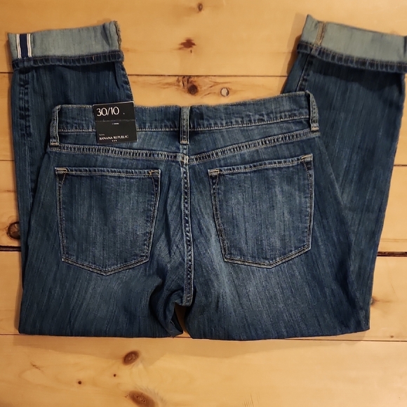 Banana Republic Denim - Banana Republic Blue Skinny Fit Crop Jeans